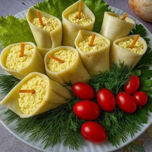 Эта закуска не только невеpоятно вкусная, но и выглядит как настоящее украшение стола!  