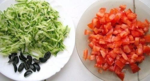 Салат Арбуз.  Ингредиенты: 03