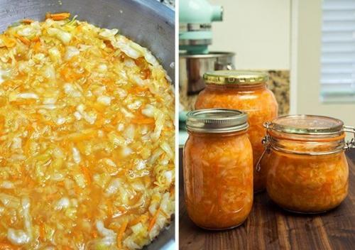 Хрустящая квашеная капуста с морковью. 08
