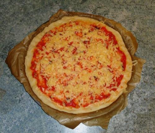 Тонкая пицца 2 начинки. 05