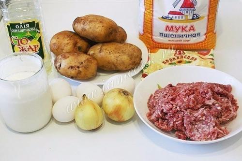 Картофельная запеканка с фаршем в мультиварке. 01