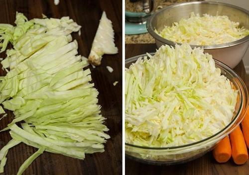 Хрустящая квашеная капуста с морковью. 04