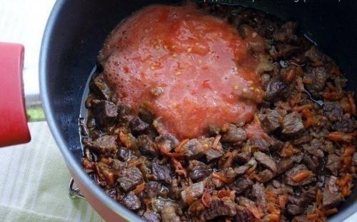 Картошечка, тушеная с мясом. 02