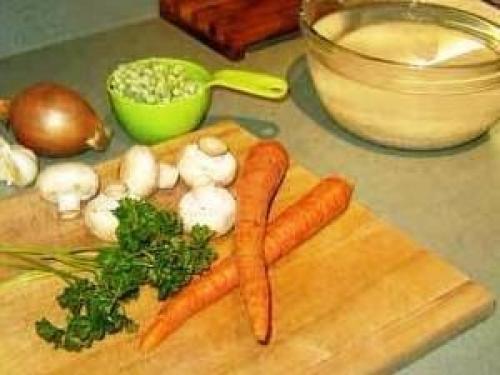 Сливочный суп с рисом и грибами. 01