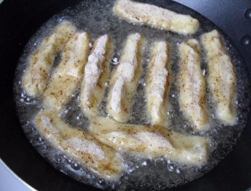 Оригинальная и простая закуска - картофельные палочки с грибами. 05