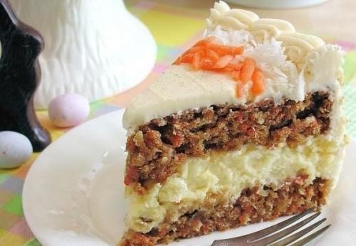 Морковный торт - чизкейк.