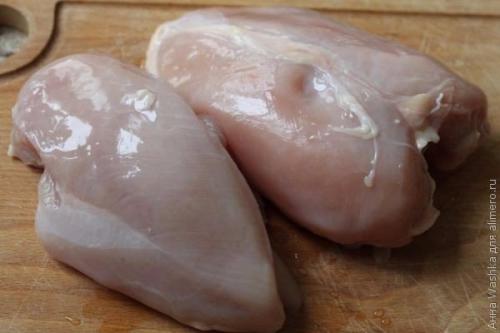 Спагетти с курицей в сливочном соусе. 01