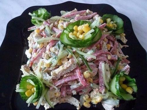 Лучшие салаты со свежими огурчикам: топ - 10 рецептов? 02