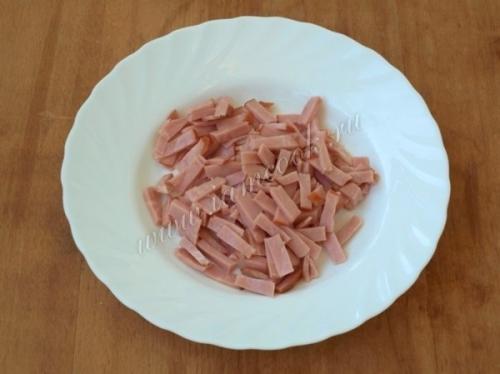 Салат Радуга.  Ингредиенты: 06