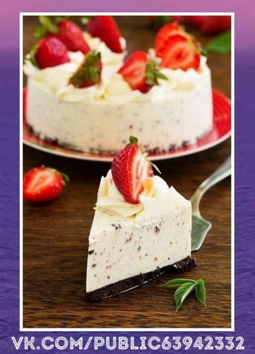 Вдохновляющий рецепт. Творожный чизкейк без выпечки с печеньем орео. 01 Вдохновляющий рецепт. Творожный чизкейк без выпечки с печеньем орео. 01