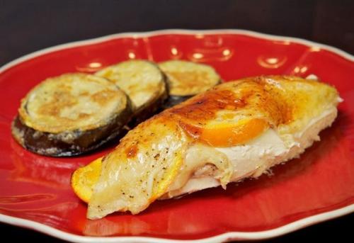 Курица, запеченная с апельсинами. 08