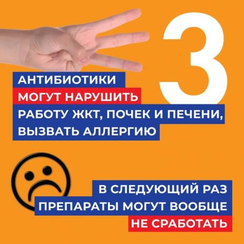 Почему прием антибиотиков при заболевании Covid - 19 не только не помогает, но и наносит вред здоровью? 03