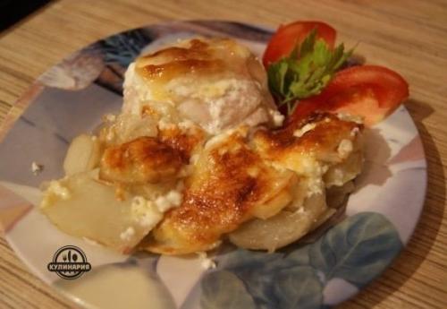 Куриные бедра в картофельном кольце. 05