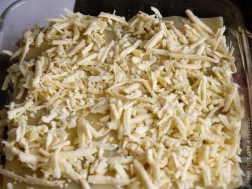 Лазанья с ветчиной и грибами. 07