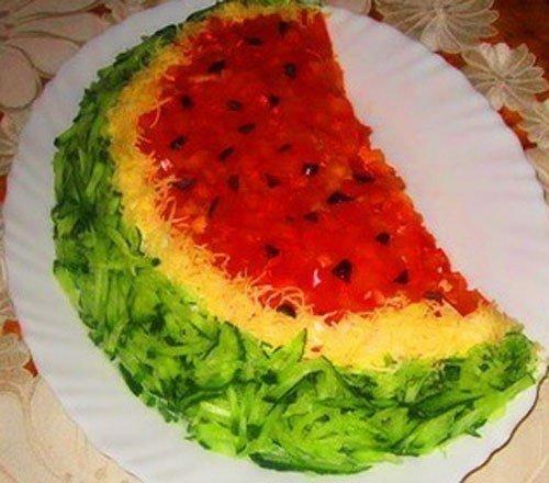 Салат Арбузная Долька.