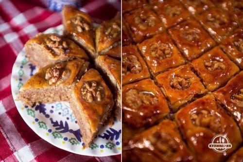 Пахлава.  Ингредиенты:   Тесто: