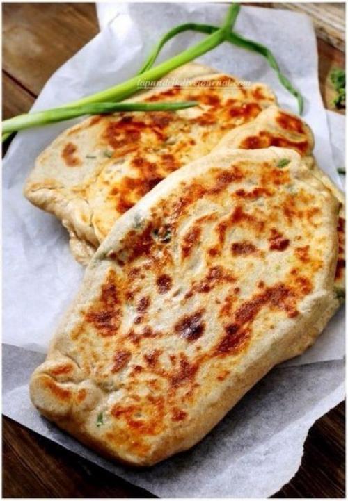 Лепёшки с зеленью. 02