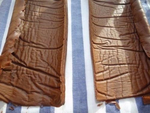 Шоколадные пирожные - рулетики. 06