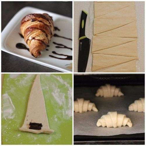 Круассаны.  Круассаны на завтрак - это классика.