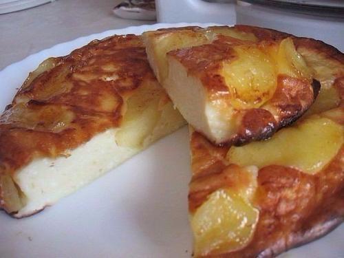 Ароматная творожная выпечка с яблоками. 01