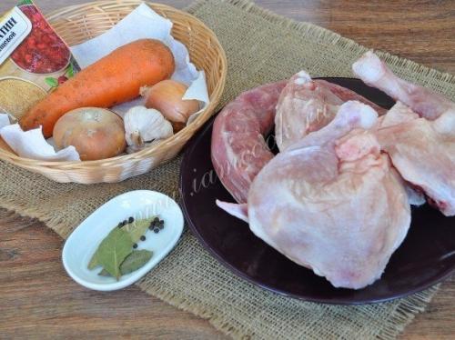 Заливное из курицы. 01