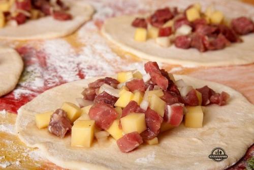 Эчпочмак.  Ингредиенты.  Для теста: 07