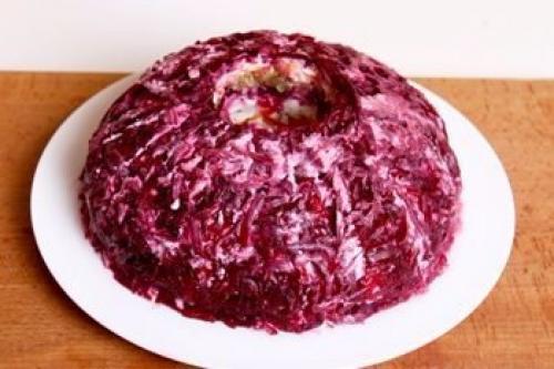 Салат гранатовый браслет. 07