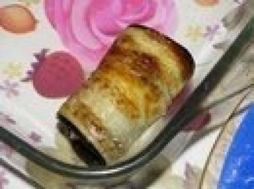 Баклажановые рулетики с грибами. 05