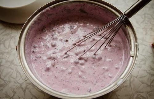 Черничный пирог с творогом. 05