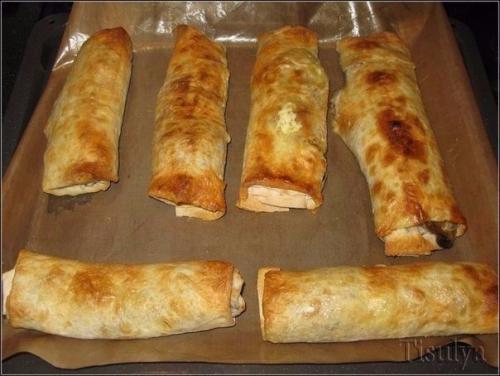 Грибной рулет из лаваша? 03