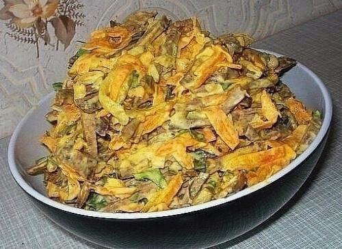 Печёночный салат.

Пpoсто, вкусно, бюджетно.  
