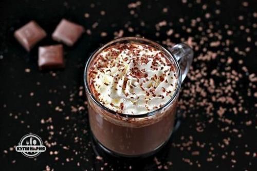 Горячий шоколад.  Ингредиенты: