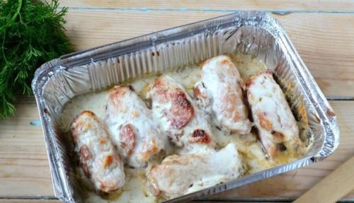 Мясные праздничные рулетики с вкусной начинкой. 03 Мясные праздничные рулетики с вкусной начинкой. 03