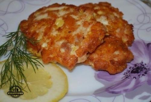 Курино - сырные рубленые котлеты. 05