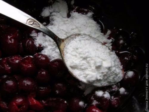 Вишневый тaрт.  Ингредиенты: 06