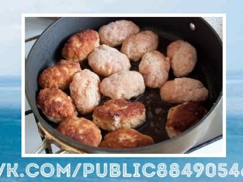 Превосходный рецепт.  Котлеты с подливой. 01