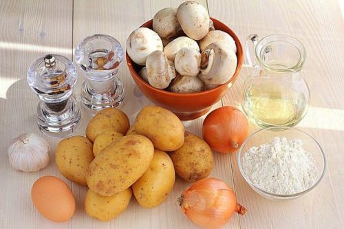 Картофельные зразы с грибами. 01