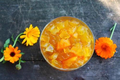 Янтарное варенье из кабачков.