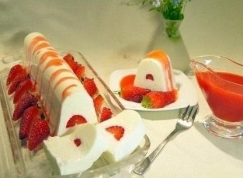 Творожно - клубничный террин.