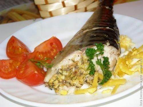 Скумбрия, запеченная в фольге.