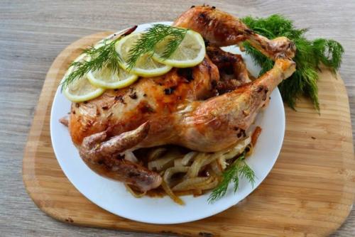 Жареный цыпленок джулии чайлд.

