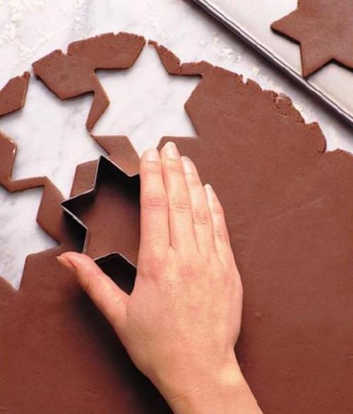 Новогоднее печенье Снежинки из Шоколада? 02