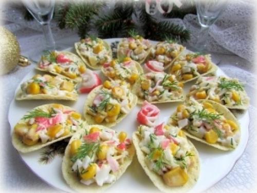 7 оригинальных рецептов закуски на чипсах ( можно начинить тарталетки, если не любите чипсы). 02