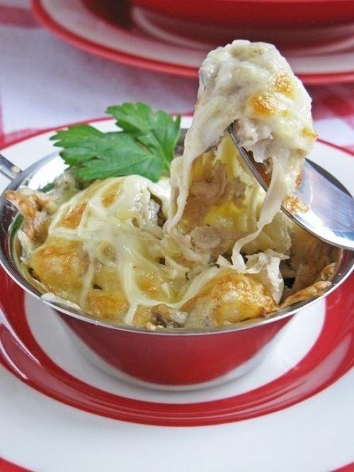 Жюльен с курицей и грибами. 04