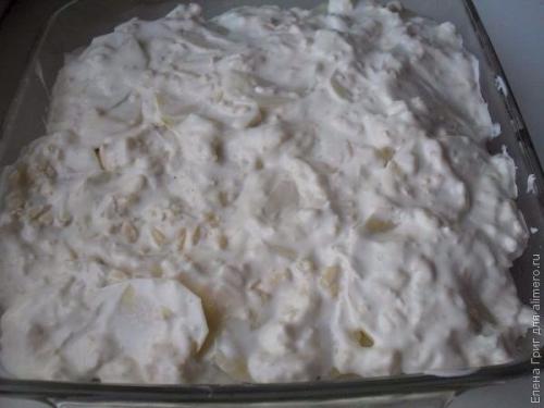 Запеканка картофельная с грибами. 06