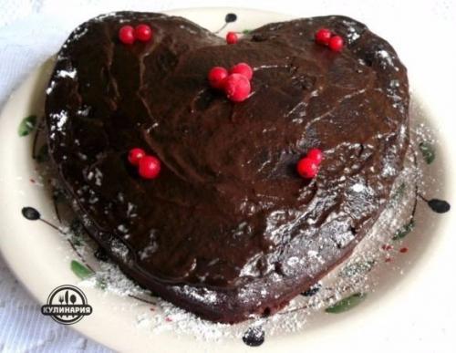 Влажный шоколадный торт - пирожное. 05