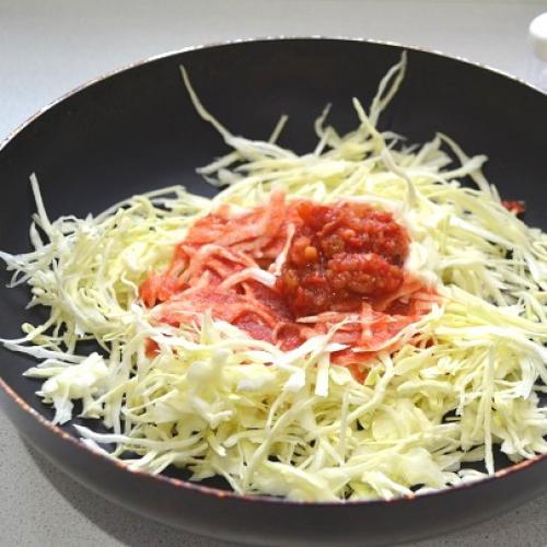 Слоеный рулет с капустой. 02