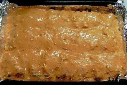 Фаршированные каннеллони, запеченные с сыром. 07