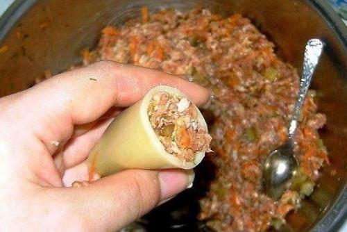 Фаршированные каннеллони, запеченные с сыром. 04