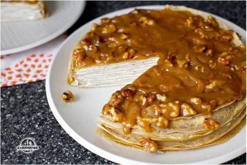 Блинные торт из бананов. 06